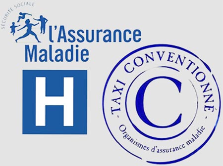 Logos transport médical à partir de Vienne et Jardin, non vtc